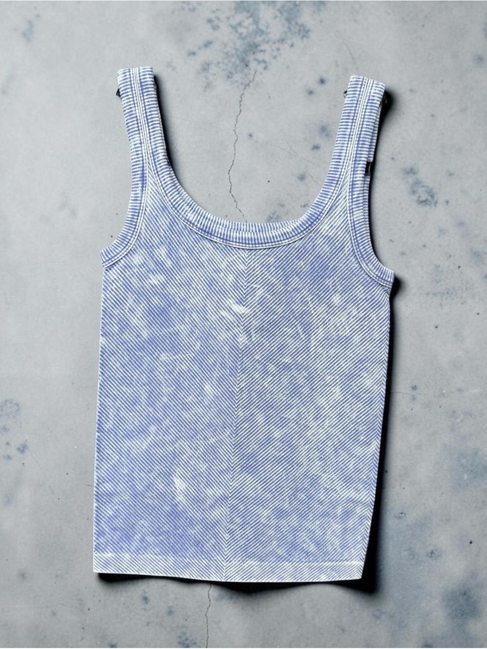 Zenana Outfitters Periwinkle Ribbed Tank Top
